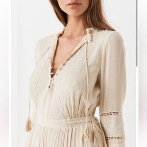 Spell & The Gypsy Loves Me Not Garden Party Dress Cream Size Small